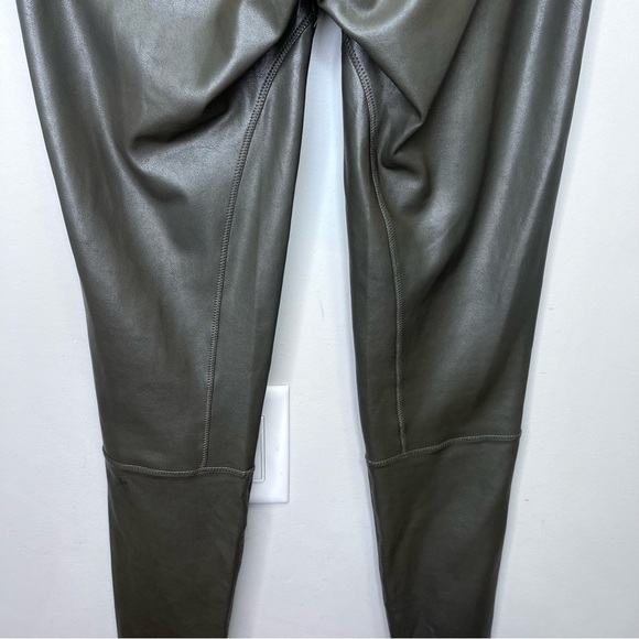 Aritzia Wilfred Daria Faux Leather Leggings Size Medium Neutral Minimalist - Picture 7 of 11
